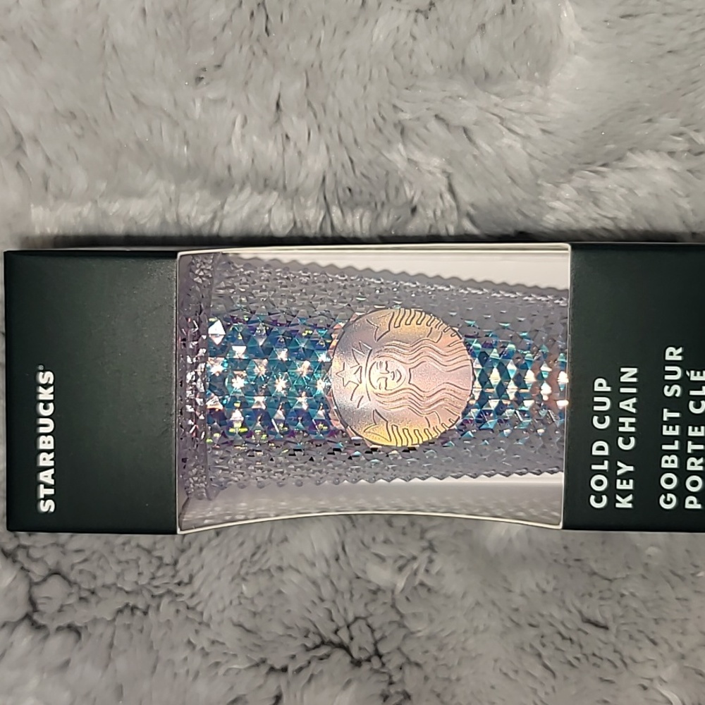 Starbucks Unicorn Bling studded key chain